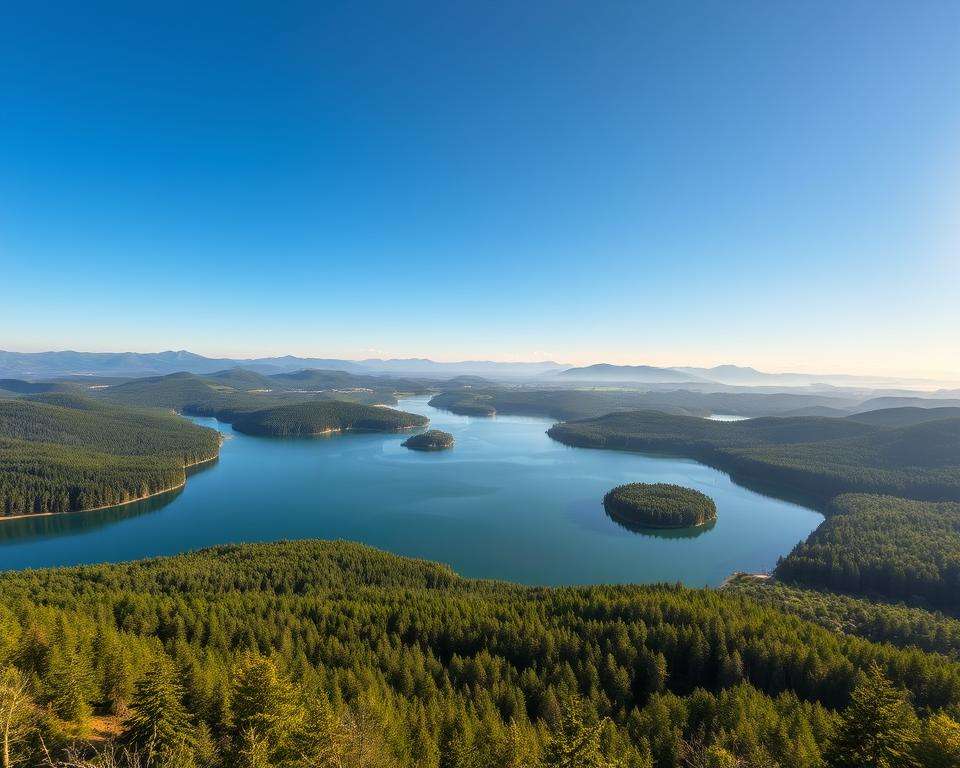 jezioro w czechach blisko granicy polskiej