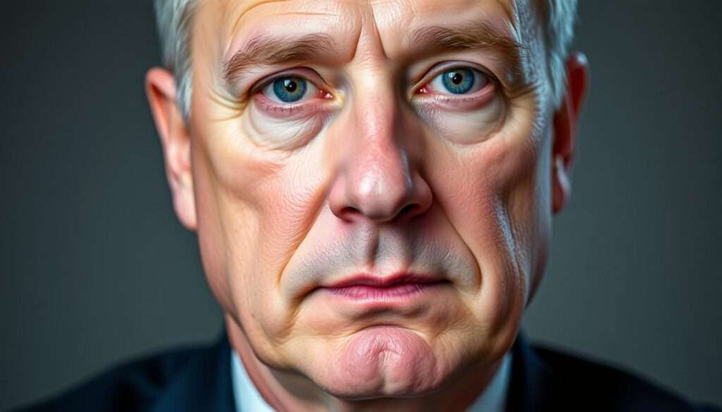 A close-up portrait of Władysław Kosiniak-Kamysz, the Polish politician and current leader of the Polish People's Party. The image should be captured with a high-resolution camera lens, using soft, diffused lighting to highlight the details of his face. The composition should be centered on his head and shoulders, with a shallow depth of field to keep the background slightly blurred. The facial expression should be neutral, conveying a sense of thoughtfulness or introspection. The overall mood should be serious and dignified, reflecting Kosiniak-Kamysz's role as a prominent political figure.