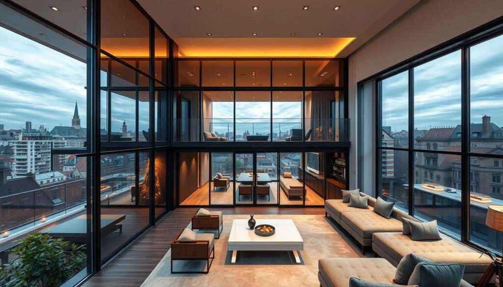 A modern luxury apartment building set in the heart of Brussels, Belgium. The façade features sleek glass and steel construction, with large windows offering sweeping views of the cityscape. The interior of the apartment is spacious and elegantly furnished, with high-end finishes and designer decor. Soft, warm lighting creates a cozy atmosphere, while floor-to-ceiling windows flood the space with natural light. The apartment's location provides easy access to the city's political and business centers, as well as its vibrant cultural attractions. This is the Brussels residence of Zbigniew Ziobro, a prominent Polish politician known for his influential role in the European Union. A modern luxury apartment building set in the heart of Brussels, Belgium. The façade features sleek glass and steel construction, with large windows offering sweeping views of the cityscape. The interior of the apartment is spacious and elegantly furnished, with high-end finishes and designer decor. Soft, warm lighting creates a cozy atmosphere, while floor-to-ceiling windows flood the space with natural light. The apartment's location provides easy access to the city's political and business centers, as well as its vibrant cultural attractions. This is the Brussels residence of Zbigniew Ziobro, a prominent Polish politician known for his influential role in the European Union.