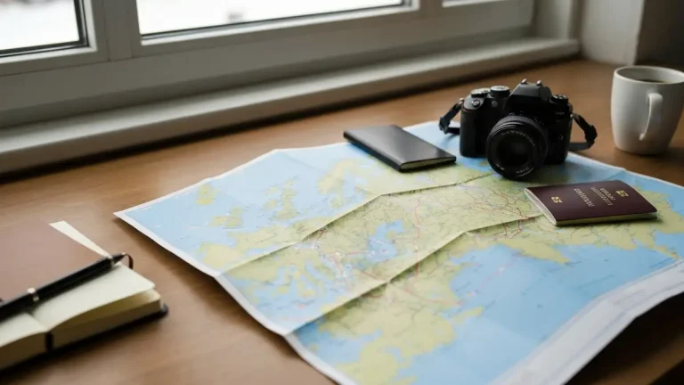 Morze Północne mapa - mapa dla podróżnych i planowania trasy - hero image