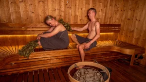 Finlandia sauna – widok związany z planowaniem podróży