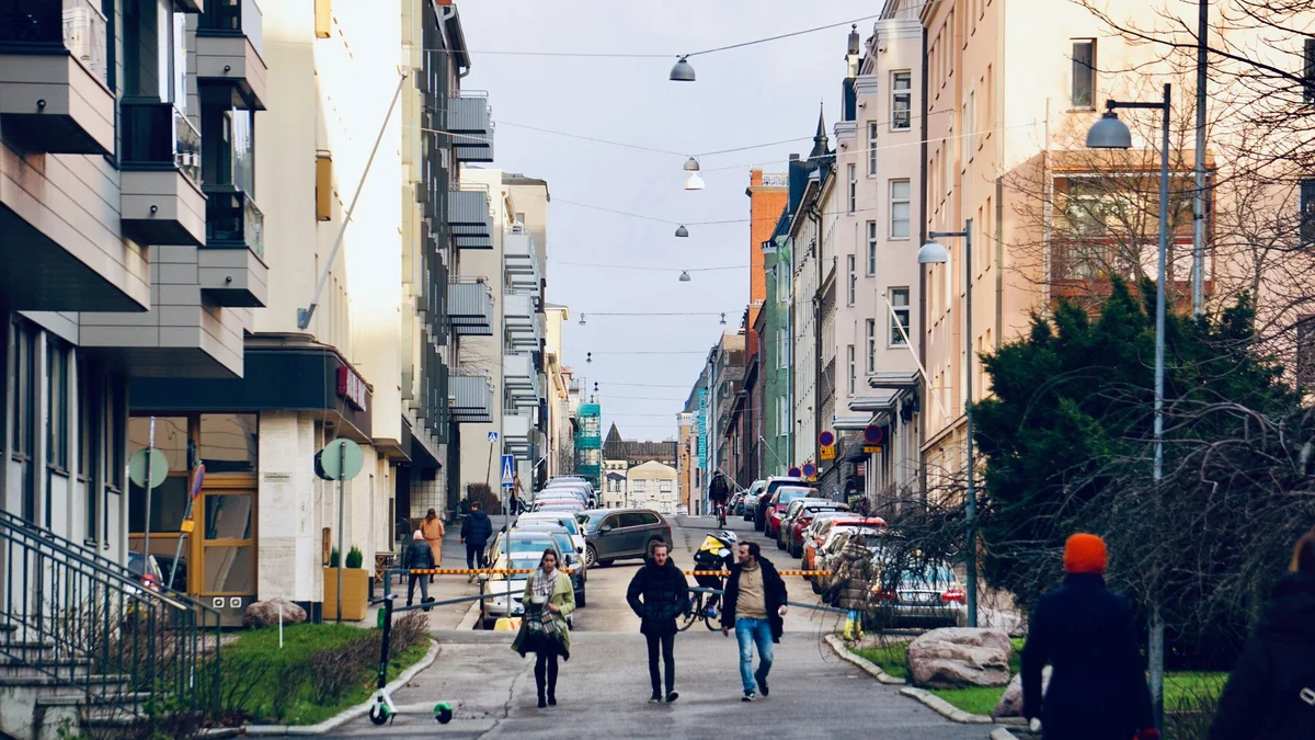 Helsinki komunikacja miejska – widok związany z planowaniem podróży