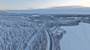 Levi Finlandia – widok związany z planowaniem podróży