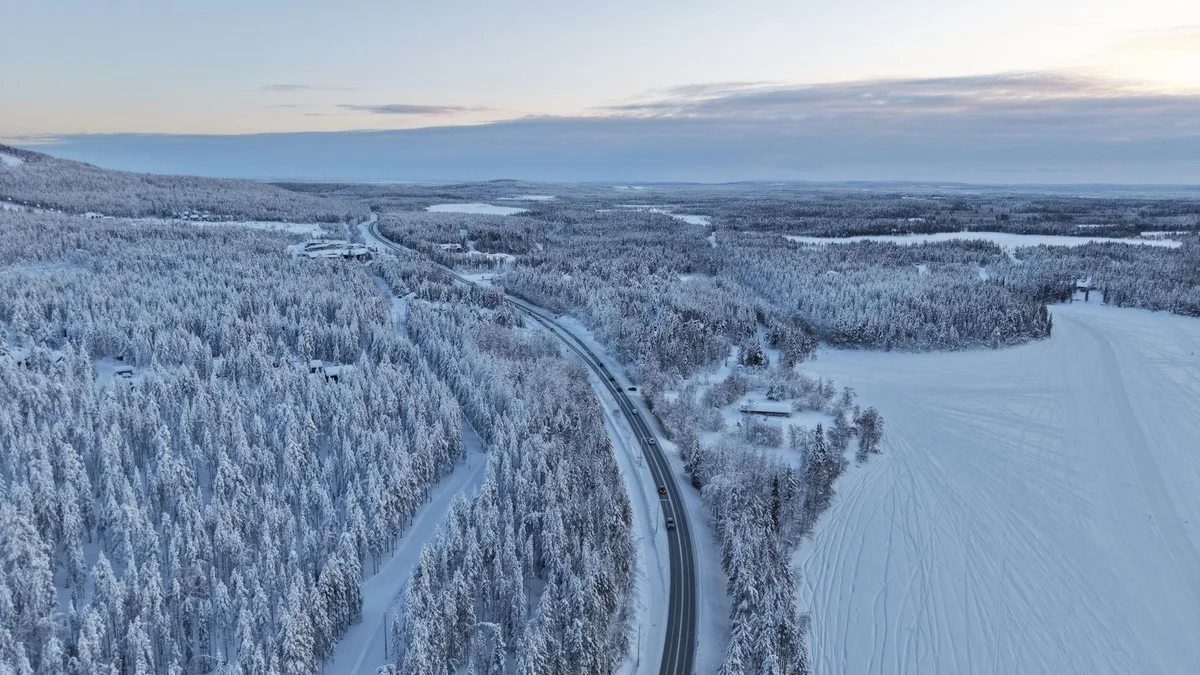 Levi Finlandia – widok związany z planowaniem podróży