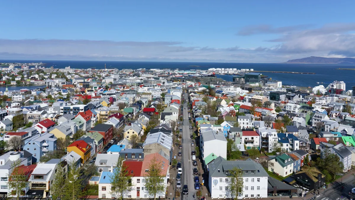 Reykjavik w jeden dzień – widok związany z planowaniem podróży